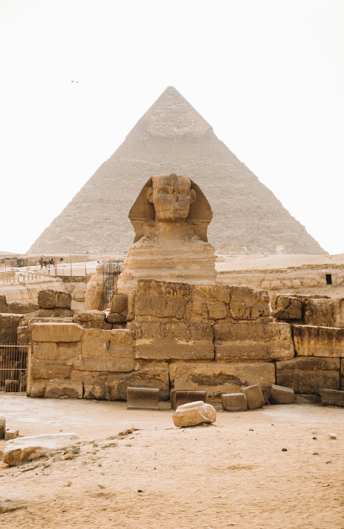 The Sphinx and the great pyramid of Egypt